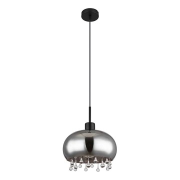 Globo - Chandelier on a string 1xE27/9W/230V d. 28 cm black