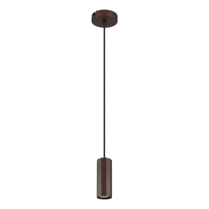 Globo - Chandelier on a string 1xGU10/25W/230V brown