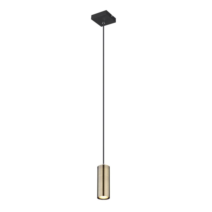 Globo - Chandelier on a string 1xGU10/35W/230V black/brass