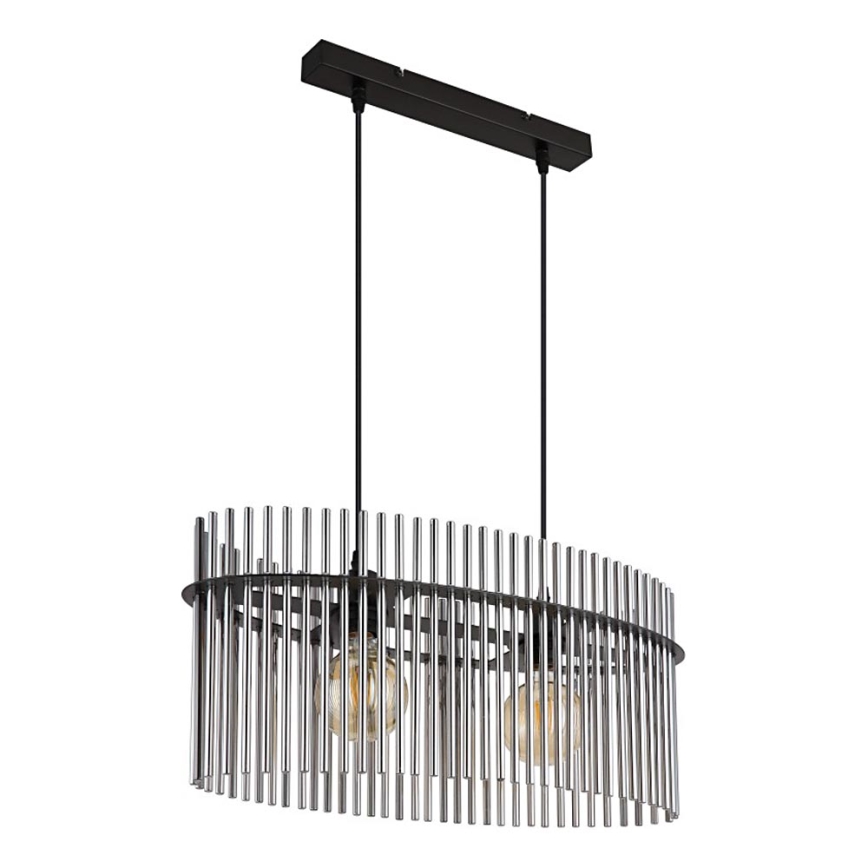 Globo - Chandelier on a string 2xE27/60W/230V black