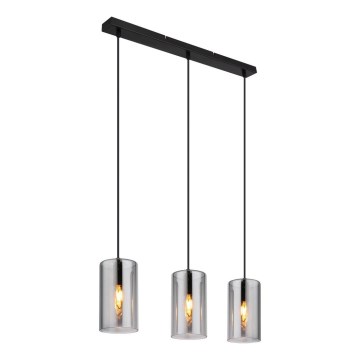 Globo - Chandelier on a string 3xE14/25W/230V black