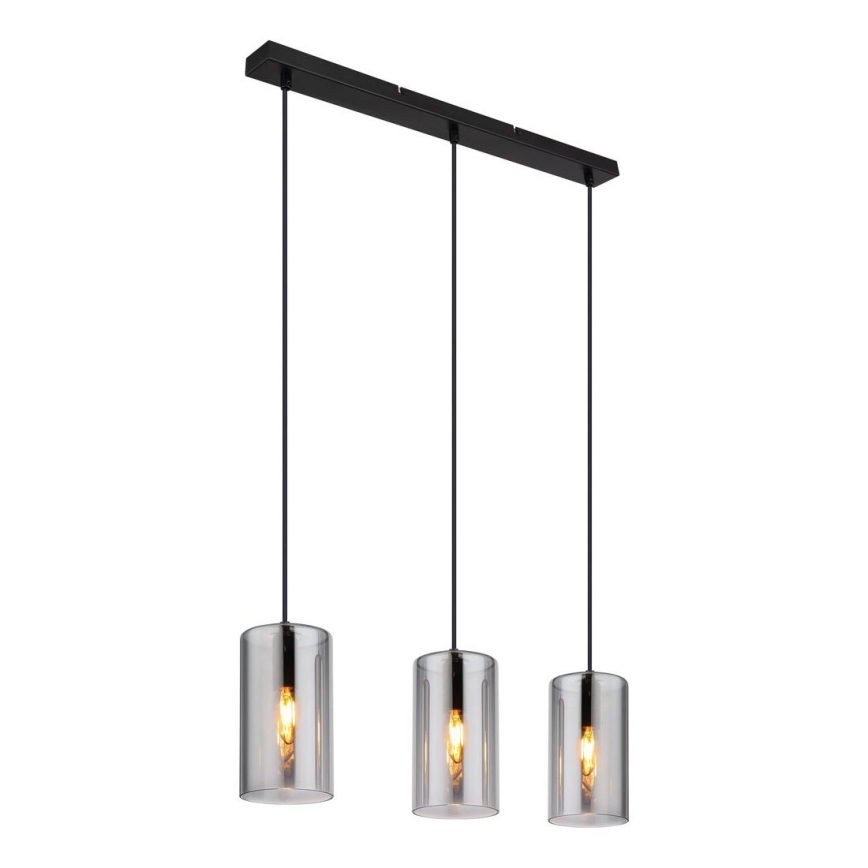 Globo - Chandelier on a string 3xE14/25W/230V black