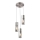 Globo - Chandelier on a string 3xE27/25W/230V d. 30 cm matte chrome