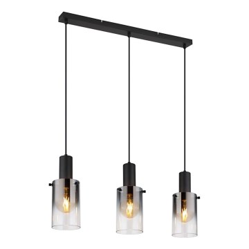 Globo - Chandelier on a string 3xE27/40W/230V black
