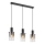 Globo - Chandelier on a string 3xE27/40W/230V black