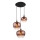 Globo - Chandelier on a string 3xE27/40W/230V copper