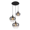 Globo - Chandelier on a string 3xE27/40W/230V d. 48 cm black