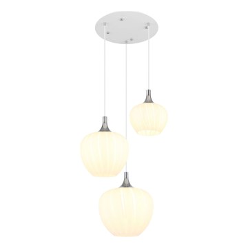Globo - Chandelier on a string 3xE27/40W/230V white
