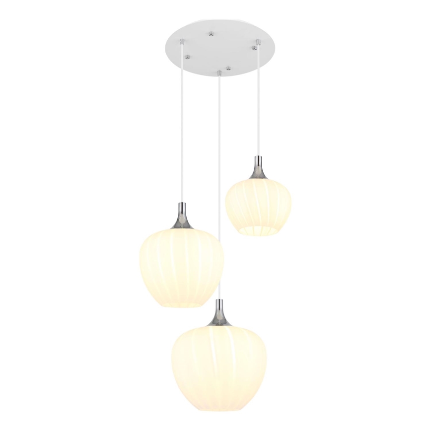 Globo - Chandelier on a string 3xE27/40W/230V white