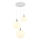Globo - Chandelier on a string 3xE27/40W/230V white