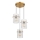 Globo - Chandelier on a string 3xE27/60W/230V d. 47 cm gold