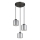 Globo - Chandelier on a string 3xE27/60W/230V shiny chrome d. 33 cm