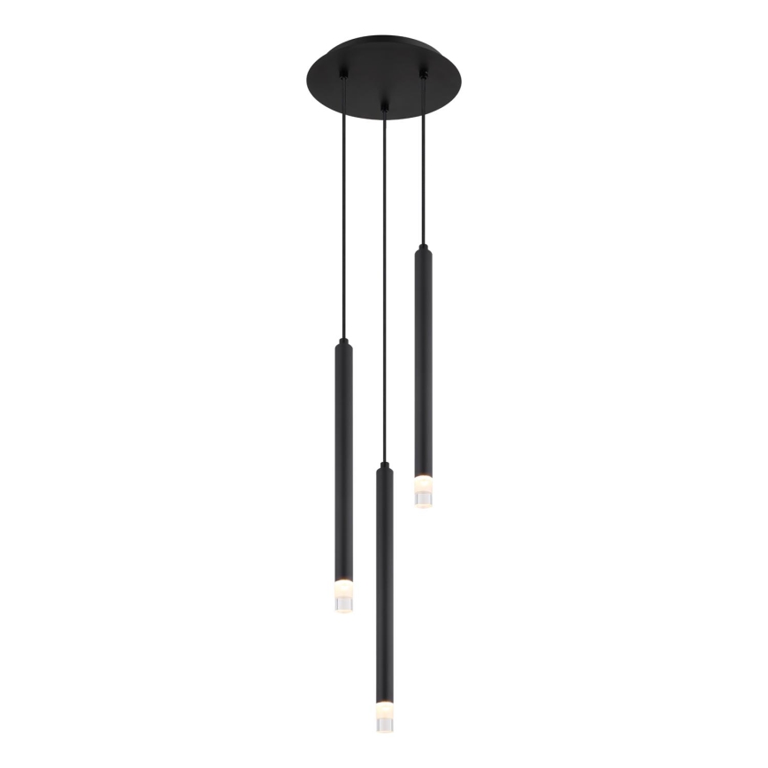 Globo - Chandelier on a string 3xG9/4W/230V d. 24 cm black