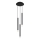 Globo - Chandelier on a string 3xG9/4W/230V d. 24 cm black