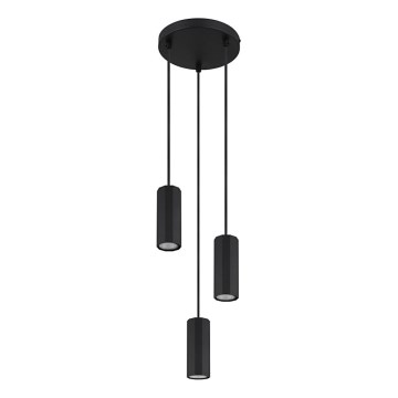 Globo - Chandelier on a string 3xGU10/25W/230V black