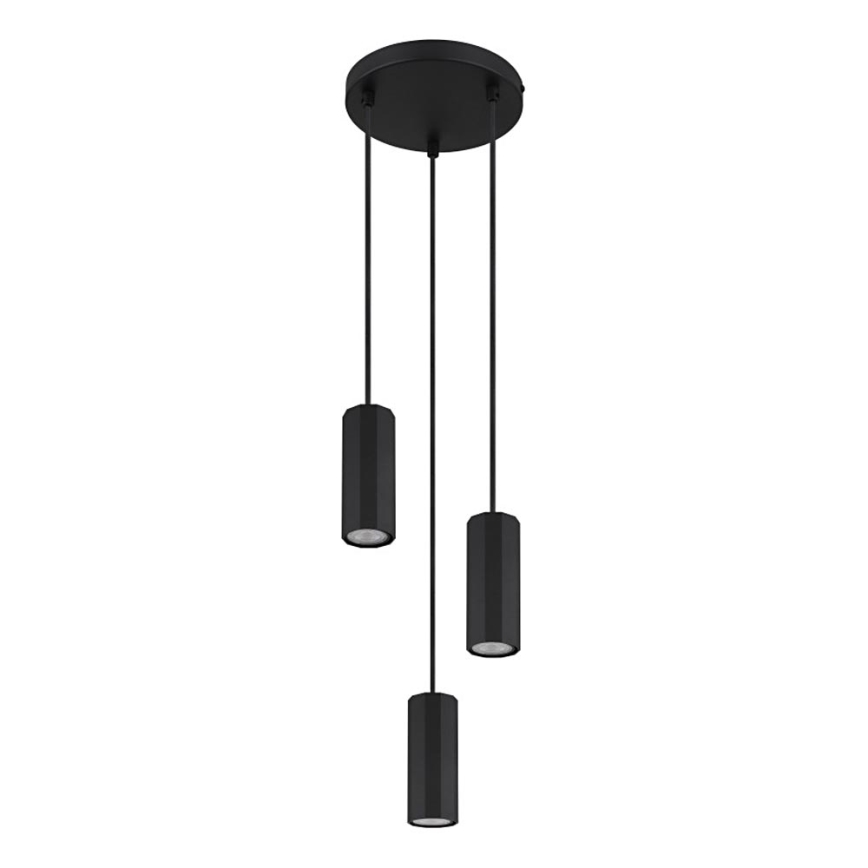 Globo - Chandelier on a string 3xGU10/25W/230V black