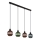 Globo - Chandelier on a string 4xE27/25W/230V copper/green/blue