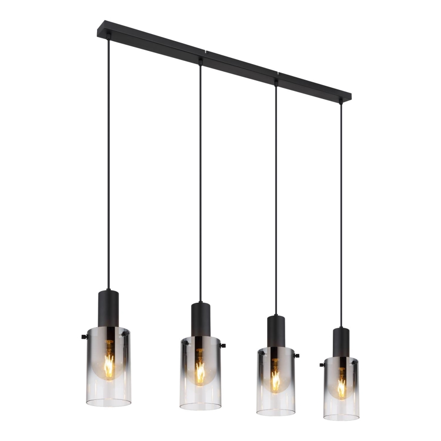Globo - Chandelier on a string 4xE27/40W/230V black