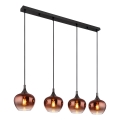 Globo - Chandelier on a string 4xE27/40W/230V copper