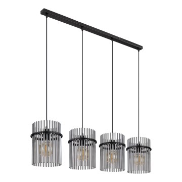 Globo - Chandelier on a string 4xE27/60W/230V black