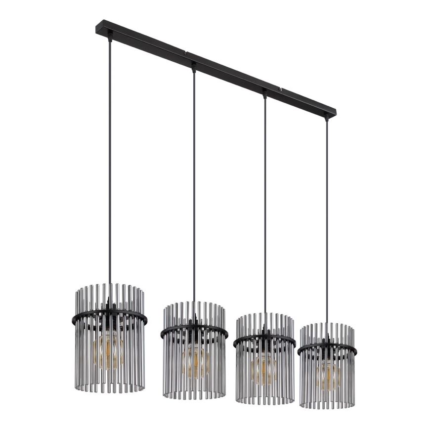 Globo - Chandelier on a string 4xE27/60W/230V black