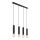 Globo - Chandelier on a string 4xE27/60W/230V black wood