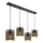 Globo - Chandelier on a string 4xE27/60W/230V gold/black