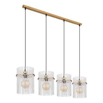 Globo - Chandelier on a string 4xE27/60W/230V gold