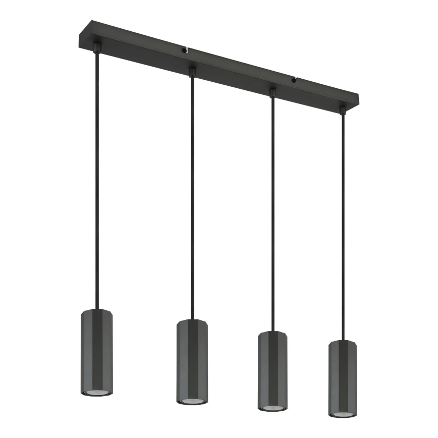 Globo - Chandelier on a string 4xGU10/25W/230V black