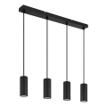 Globo - Chandelier on a string 4xGU10/25W/230V black