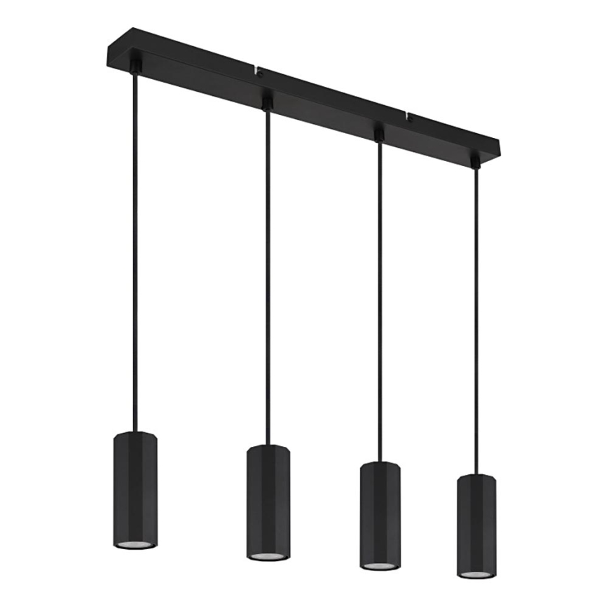 Globo - Chandelier on a string 4xGU10/25W/230V black