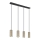 Globo - Chandelier on a string 4xGU10/35W/230V black/brass