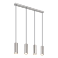 Globo - Chandelier on a string 4xGU10/35W/230V matte chrome