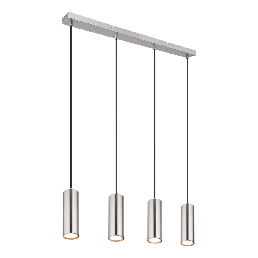 Globo - Chandelier on a string 4xGU10/35W/230V matte chrome