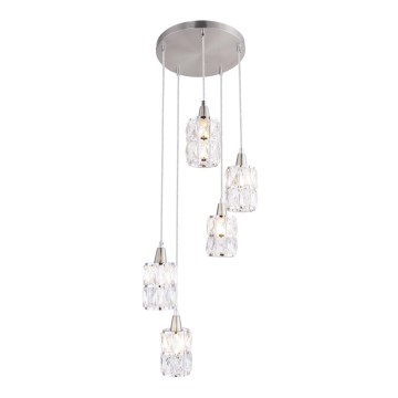 Globo - Chandelier on a string 5xE14/40W/230V