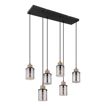 Globo - Chandelier on a string 6xE27/15W/230V