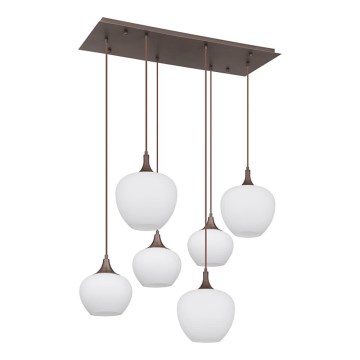 Globo - Chandelier on a string 6xE27/40W/230V white