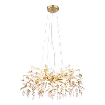 Globo - Chandelier on a string 8xG9/8W/230V d. 61 cm gold