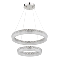 Globo - Dimmable LED cable pendant lamp, LED/60W/230V, 2700-6000K, clear + remote control