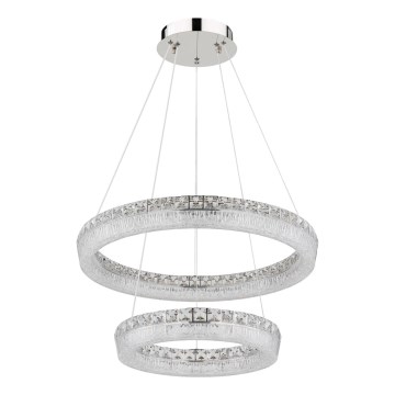 Globo - Dimmable LED cable pendant lamp, LED/60W/230V, 2700-6000K, clear + remote control