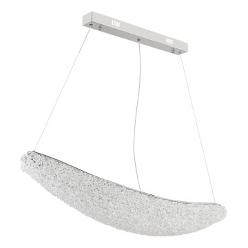 Globo - Dimmable LED Cable Pendant Light LED/40W/230V 2700-6000K Polished Chrome + Remote Control
