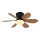 Globo - Dimmable LED ceiling fan LED/5W/230V 2700-6500K brown + remote control