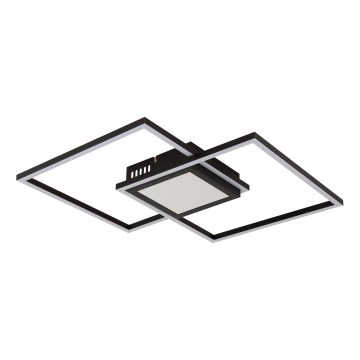 Globo - Dimmable LED ceiling light 32W/230V 2700-6500K 42.6x42.6 cm black + remote control
