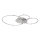 Globo - Dimmable LED Ceiling Light LED/36W/230V 2700-6000K Silver + Remote Control