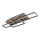 Globo - Dimmable LED ceiling light LED/40W/230V 2700-6500K 32,5x87,5 cm brown/black + remote control