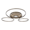 Globo - Dimmable LED Ceiling Light LED/60W/230V 2700-6500K 80,8x99,2 cm Brown + Remote Control