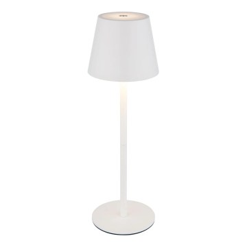 Globo - Dimmable touch-controlled rechargeable outdoor table lamp 3-in-1 LED/3W/5V 3000/4000/5000K IP54 1800 mAh white