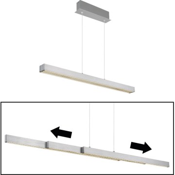 Globo - Dimmable Touch LED Cable Pendant, 39W, 230V, 2700/4000/6000K, Matte Chrome