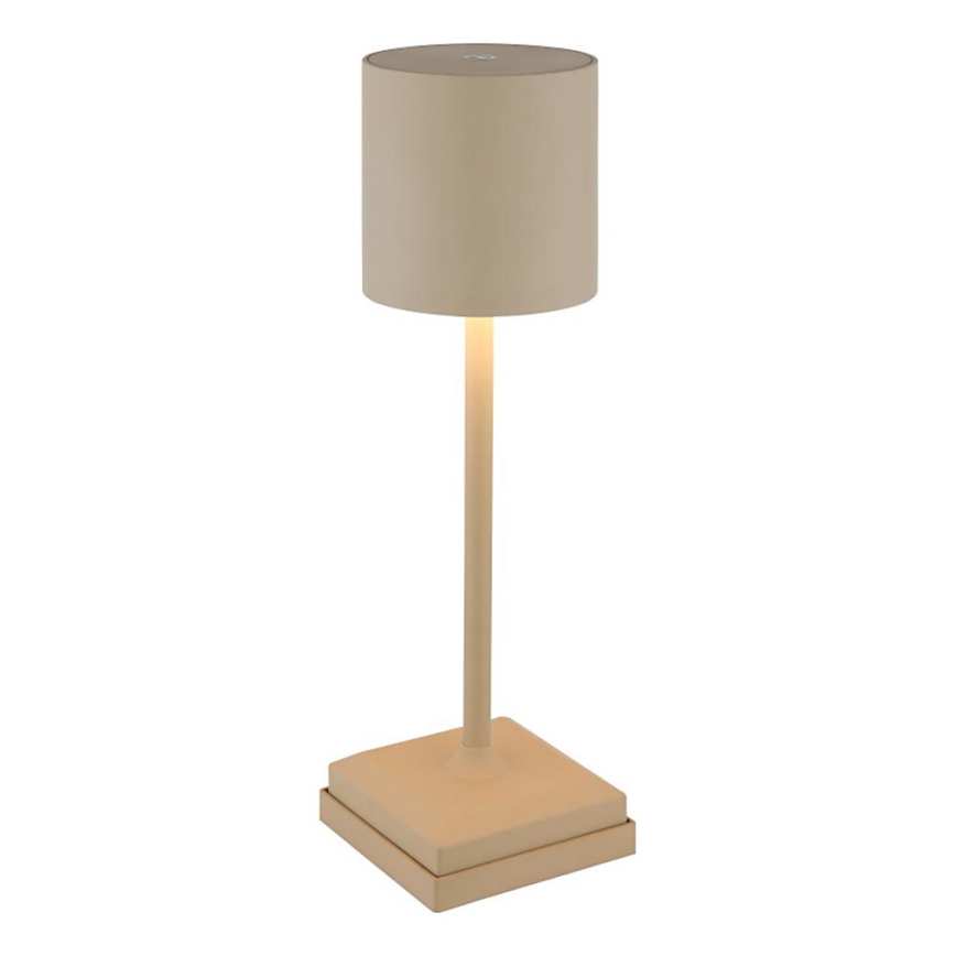 Globo - Dimmable touch-operated rechargeable LED table lamp LED/1.5W/5V 2200 mAh beige