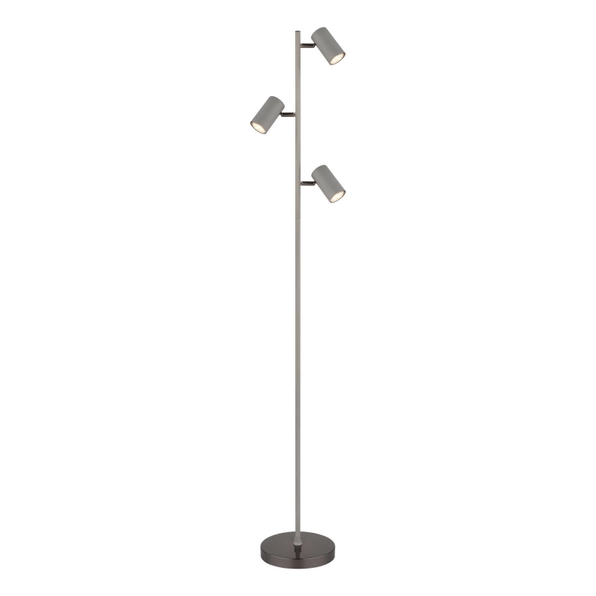 Globo - Floor lamp 3xGU10/5W/230V grey